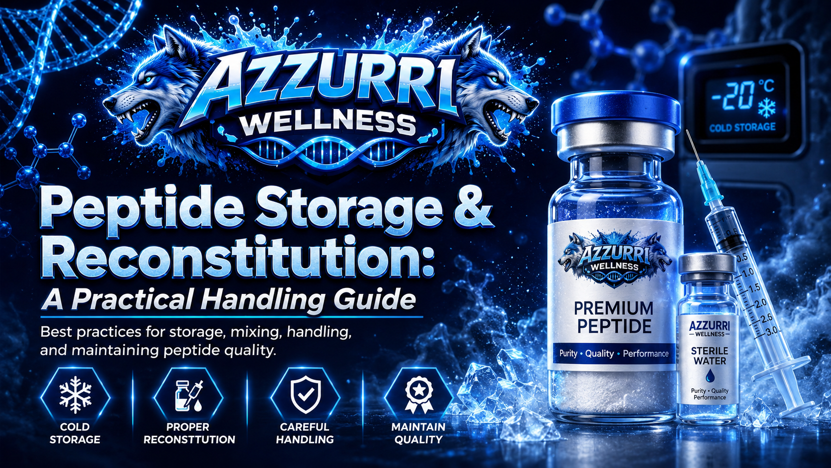 Peptide vial reconstitution and cold-storage handling guide