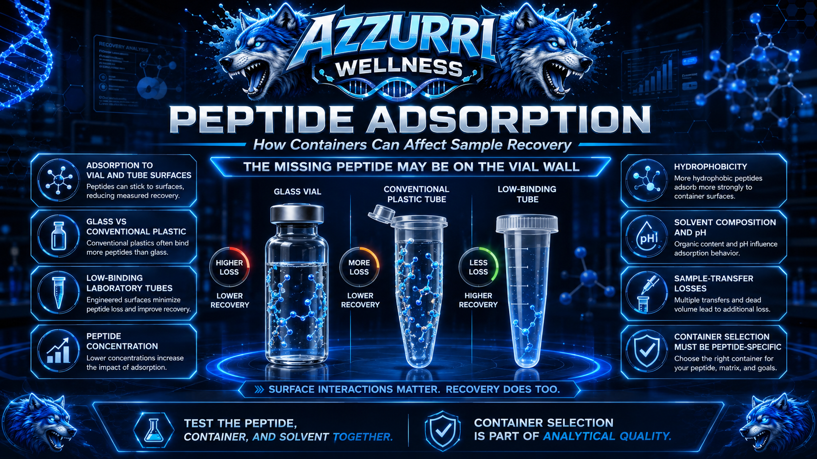 Peptide Adsorption: How Containers Can Affect Sample Recovery