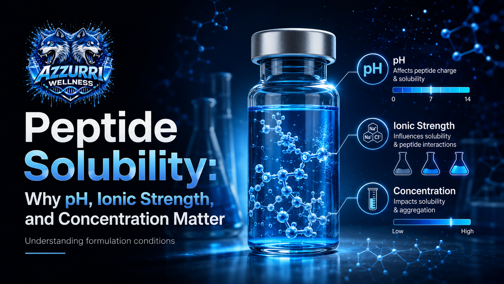Peptide Solubility: Why pH, Ionic Strength, and Concentration Matter