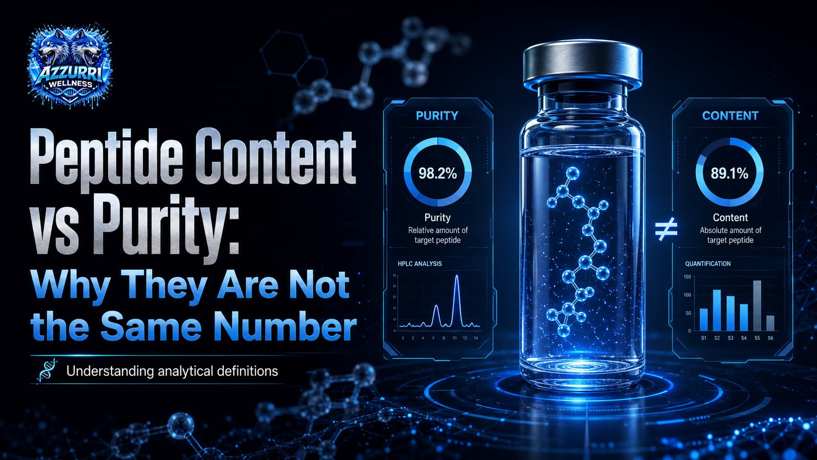 Peptide Content vs Purity: Why They Are Not the Same Number