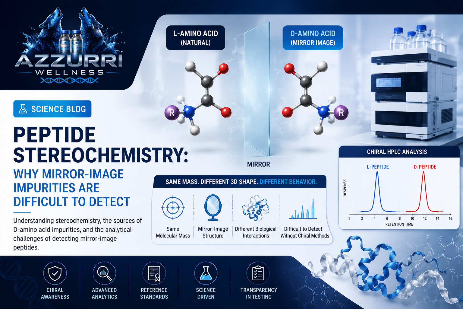 Peptide Stereochemistry: Why Mirror-Image Impurities Are Difficult to Detect