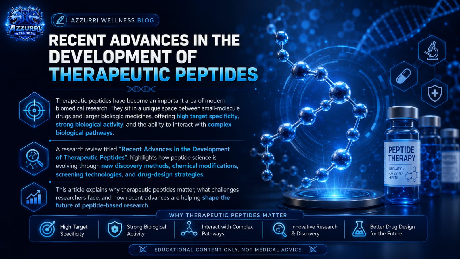 Recent advances in therapeutic peptide drug development