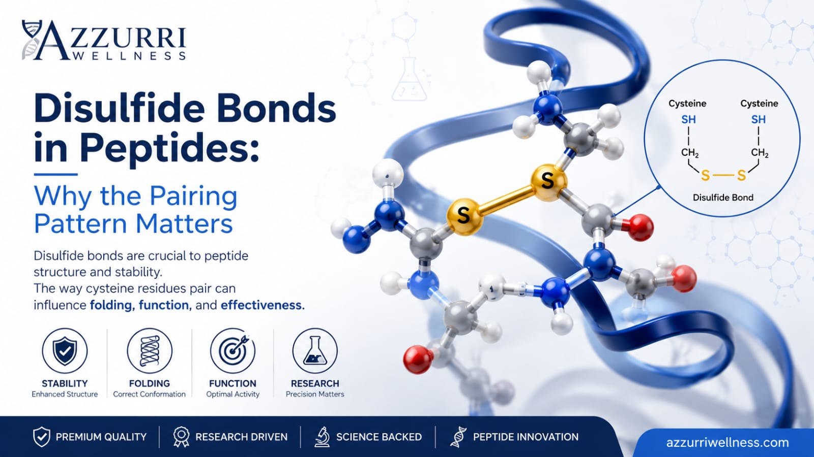 Disulfide Bonds in Peptides: Why the Pairing Pattern Matters