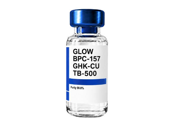 GLOW BPC-157 GHK-CU TB-500 — Longevity peptide vial